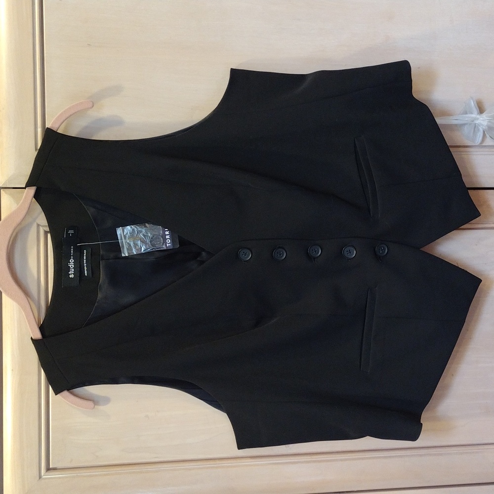 Torrid Black Studio Luxe Ponte Knit Vest - Picture 5 of 10